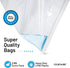 12 Large Plastic Bags With Zipper Top - 3 Gallon Bags 16" x 18", Extra Large Storage Bags for Clothes, Travel, Moving, Large Reusable freezer bags...