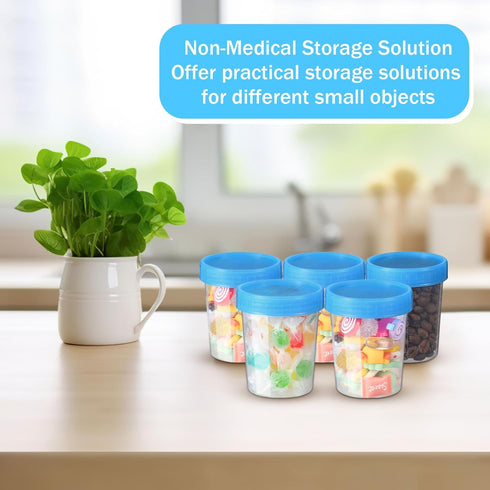 25 Pcs Disposable Specimen Cup Urine Cups 4oz Specimen Container with Leak Proof Screw on Single Use Stool Sample Collection Kit for Safe Urine Pe...