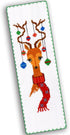 Povitrulya Santa's reindeer - Counted Cross Stitch Bookmark Kit - DIY Embroidery set - Hand Made Christmas Gift for Adults and Kids...