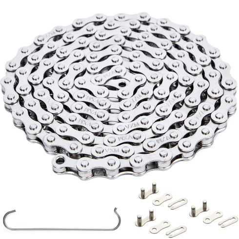 YBEKI 1-Speed Bike Chain, Single Speed Bicycle Chain 1/2x11/128 inch, 114 Links...