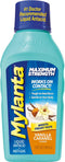 Mylanta Antacid and Gas Relief, Maximum Strength Formula, Vanilla Caramel Flavor, 12 Fluid Ounce...