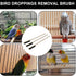 Zerodis 3PCS Brushes for Pets Bird Cage Brush Wooden Cleaning Brush Portable Long Handle Bird Cage House Brush Accessory for Pet Birds Parrots Cag...