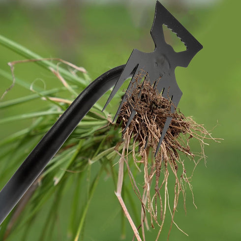 Weed Puller Tool Garden Weed Pulling Tool, Portable Garden Weeder Tool Uprooting Weeding Tool, 6 Teeth Hand Weeder for Vegetable Gardening Plantin...