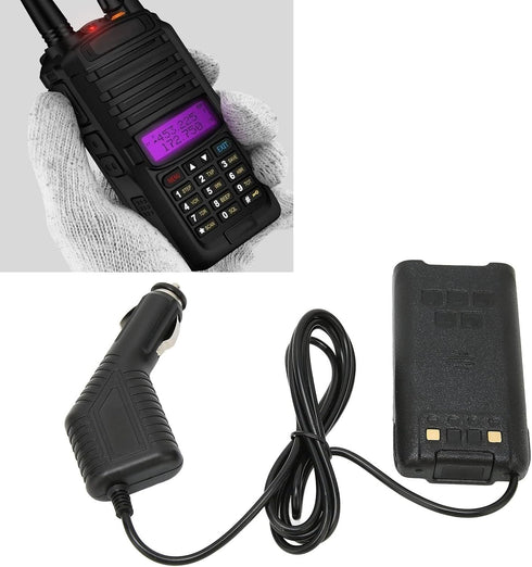 2 Way Radio Car Charger for Baofeng UV-9R Plus UV-9R Pro, Walkie Talkie Base Desktop Charger, Cigarette Lighter Port Power Supply for Buses Trucks...
