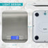Food Scale, 11lb Kitchen Scale with 6 Units Tare Function & LCD Display, 0.05oz/1g Stainless Steel Digital Food Scale Grams and Ounces for Baking,...