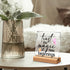 Inspirational Office Home Desk Decor,Trust the Magic of New Beginnings Motivational Sign Acrylic Plaque With Wooden Stand Sign Home Tabletop Offic...