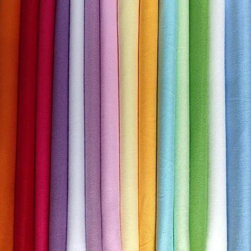 14pcs Twill Solid Cotton Fabric for Sewing Fat Quarters Fabric Bundles for DIY Quilting 18x22inches (46x56cm)...