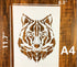 Zzooi Wolf Painting Stencil for DIY Gifts DIY Shirts DIY Craft,Small...