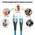 Apple MFi Certified 3 Pack iPhone Charger 10ft, Long Lightning Cable Durable Nylon Braided iPhone Charging Cable 10 Foot, Fast iPhone Cord for iPh...