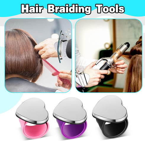 Jexine 3 Pcs Magnetic Pin Holder Magnetic Wristband for Hair Stylist Wrist Sewing Pincushion Hair Clips Collector Bobby Pin Magnet Holder for Brai...