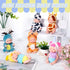 Leitee 6 Pcs 4 Inch Mini Baby Dolls Gift Set, Mini Reborn Baby Dolls Bulk, Realistic Baby Doll with Animal Clothes, Lifelike Cute Small Baby Doll ...