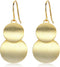 18K Gold Plated Sterling Silver Post Disc Statement Dangle Earrings for Women, Gold Round Dangling Drop Earrings Hypoallergenic Jewelry Gift...
