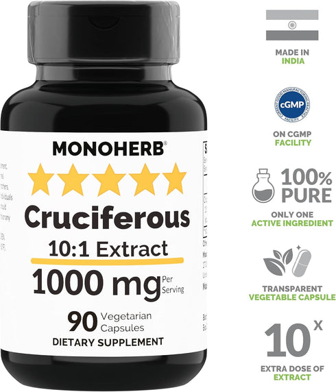 Cruciferous Extract 1000 mg - 90 Vegetarian Capsules...