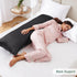 Love's cabin Satin Body Pillow Pillowcase, Similar to Silk Body Pillow Cover with Envelope Closure, Silky Cooling Long Pillowcases for Hair and Sk...
