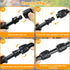 Drip Irrigation Fittings for 1/2 Inch Drip Tubing (1/2" ID x 0.65" OD)?1/2'' Drip Line Couplings Anti-drop Locked Nut Barbed Straight Coupling Con...