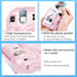 MUZIRI KINOKOO Clear Case for Fujifilm Fuji Instax Mini 12/Polaroid Mini 12 Camera - Hard PVC Protective Case Bag Transparent with Back Photo Pock...