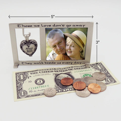 Those We Love Memorial Photo Frame with Vial for Ashes or a Keepsake, Funeral or Sympathy Gift for Loss of Loved One, For 2.5-inch by 2.25-inch ph...