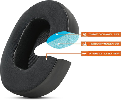 Gvoears Replacement Earpads for Skullcandy Crusher Wireless, Crusher ANC/EVO, Hesh ANC/EVO, Hesh 3 Wireless, Also Fit for Skullcandy Venue Wireles...