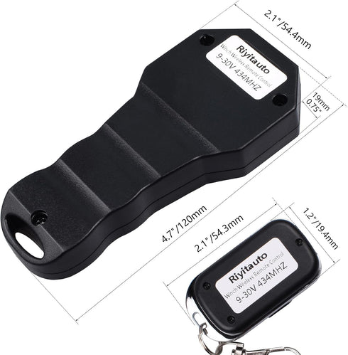 Wireless Winch Remote Control Kit for Car Truck Jeep ATV SUV 12V Handset Switch Recovery Wireless Waterproof Wireless Remote for Winch...