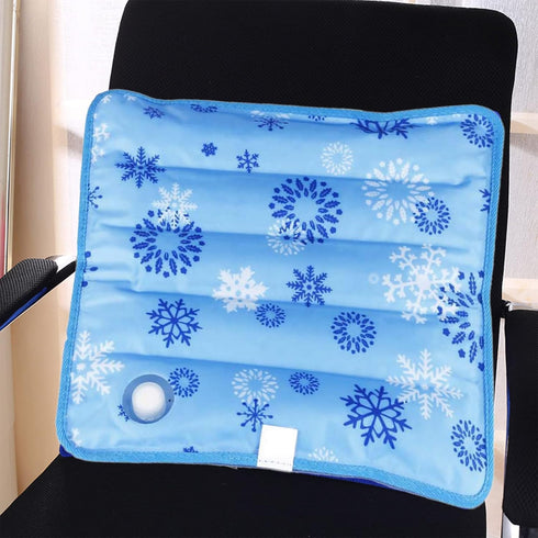 Summer Cooling Mat Reusable Ice Pillow Foldable Water Filling Ice Pillow Chair Pad, Multifunctional Waterproof Ice Pillow Water Seat Cushion for S...