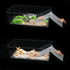 2 Pack Transparent Hermit Crab Water Tanks with Cuttable Climbing Ramp, Ideal Hermit Crab Habitat and Toy for Small to Large Hermit Crabs, Hermit ...