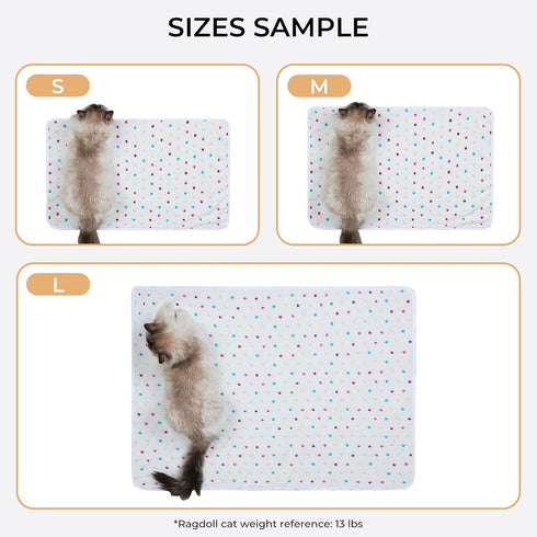 1 Pack 3 Blankets Super Soft Cute Dot Pattern Pet Blanket Flannel Throw for Dog Puppy Cat Beige/Brown/Pink Medium...
