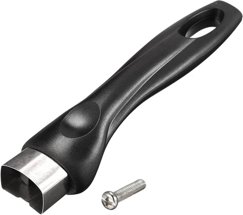 MECCANIXITY Pan Replacement Handle Black 7inch with Screw Nonstick Saucepan Cookware Skillet Stainless Steel Handle...