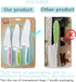 Kids Knife Set for Real Cooking, 4 Pieces Toddler Knife Set, Nylon Kitchen Baking Knife with Cutting Board, Firm Grip, Serrated Edges Kids Knives ...