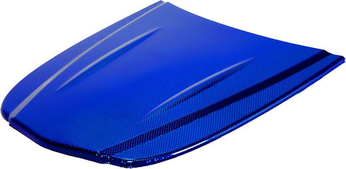 VViViD+ Holographic Chrome Weave Carbon High-Gloss Vinyl Car Wrap (1ft x 5ft, Blue)...