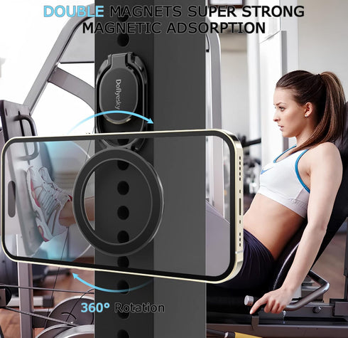 Adjustable Phone Ring Holder with Magsafe - Magnetic Car Mount Compatible Phone Grip and Stand for iPhone, iPad and Smartphones......