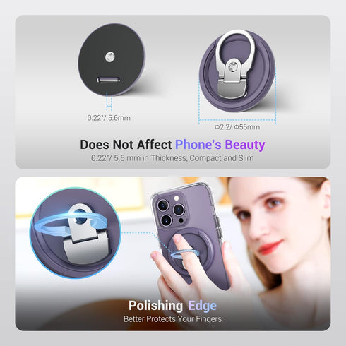 PROfezzion Continuity Camera Mount with for MacBook Laptops, Strong Magnetic Phone Holder for iPhone 15 14 13 12 Series, Phone Webcam Mount for iO...