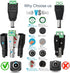 CHANZON 10Pcs Male and Female 5.5mm x 2.1mm 12V DC Power Jack Connector 24V Socket for Led Light Strip CCTV Security Camera Cable Wire Ends Plug B...