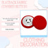20Pcs Flatback Fabric Covered Button for Suits Gowns Blouses DIY Sewing Accessories,25mm/1in(6#;Red)...
