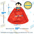 Kids Preferred DC Comics Superman Lovey Security Blanket, Soft Huggable Dark Knight Plush Lovey Toy for Baby and Infant Boys and Girls, Textured B...