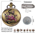 Mini DND Dice Set DND Pocket Watch Shell 7PCS Micro Polyhedral Dice Set Metal Dice Dungeons and Dragons Gifts Accessories V038N...