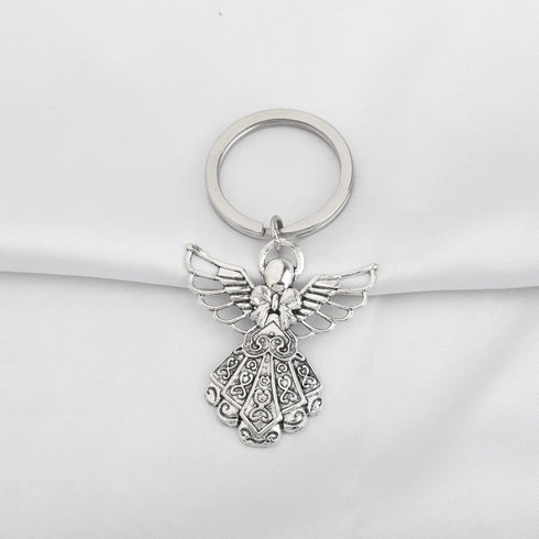 BNQL Guardian Angel Keychains 4 PCS Angel Charm Keychain Key Ring Guardian Angel Gifts...