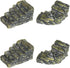 4pcs Miniature Stone Stairs,2 Styles Resin Steps Landscape Decoration,Garden Sculptures Statues...