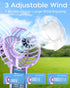 Portable Handheld Fan, Mini Portable Fan, 2000mAh Rechargeable USB Fan, 3 Speed Personal Small Desk Fan, Strong Airflow, Super Quiet, Pocket Fan w...