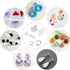 Caffox Hypoallergenic Earring Posts and Backs, 1800pcs Stainless Steel Stud Earring Kit with Earring Base Studs, Earring Backs and Jump Rings for ...