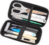 MILUSONG 9-in-1 Basic Portable Tools Kit Includes Scissors, Utility Knife, Craft Knife, Ruler, Tape Measure, Sewing Scissors, Tweezers toos Set fo...
