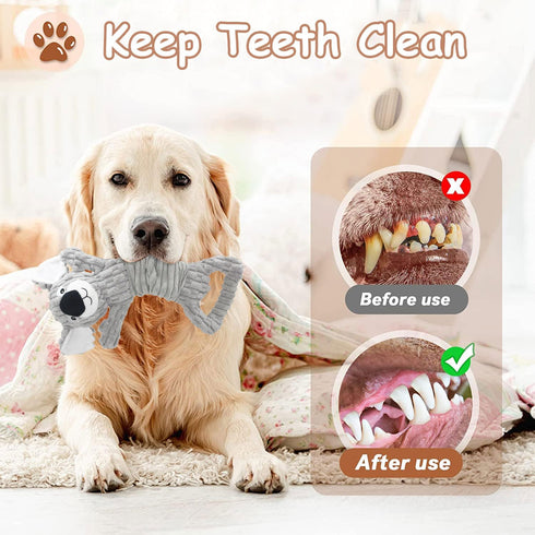 Dog Toys for Aggressive Chewers, Tug of War Dog Toys, Squeaky Dog Toys to Keep Them Busy, Large Dog Toys for Medium Dogs, Indestructible Dog Toys ...