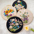 ikasus Embroidery Kit for Adult Beginners, Ribbon Embroidery Stitch Practice Kit Include Embroidery Cloth Hoops Threads for Craft Lover with Embro...