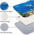 Blue Dolphin Ocean Print 17MM Thick Memory Foam Bathroom Carpet Mat Non-Slip Absorbent Super Bath Mats Comfortable Flannel Bathroom Bed Rug 35 X 2...