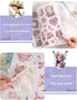 Vintage Aesthetic Washi Stickers Book, 24 Sheets Die-Cut Sticker Book with Ancient Flower Roll Theme for Phone Scrapbook Junk Journal Collage DIY ...