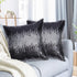 Juya Delight Throw Pillow Case, Sparkly Pillow Cushion Covers for Couch Sofa Home Decorative,18x18 inches, Black Silver, Set of 2...