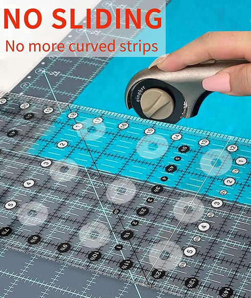 24Pcs White Non-Slip Silicone Grips for Quilt Templates, Non-Slip Adhesive Rings, Quilting Rulers Sewing Rulers, Non-Slip Ruler Grip Rings, Adhesi...