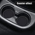 6 Pieces Set Fluffy Steering Wheel Cover Set, Soft Fuzz Handbrake Cover Gear Shift Cover, Cup Pad, Rearview Mirror Decorative Chain, Universal Car...