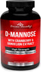 Divine Bounty D-Mannose Capsules - 600mg D Mannose Powder per Capsule with Cranberry and Dandelion Extract to Support Normal Urinary Tract Health ...