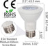 Simba Lighting LED PAR20 Light Bulb 6W 38deg Spotlight Dimmable (6-Pack) for Indoor Recessed Can, Range Hood and Outdoor PAR 20, 120V E26 Base, 40...