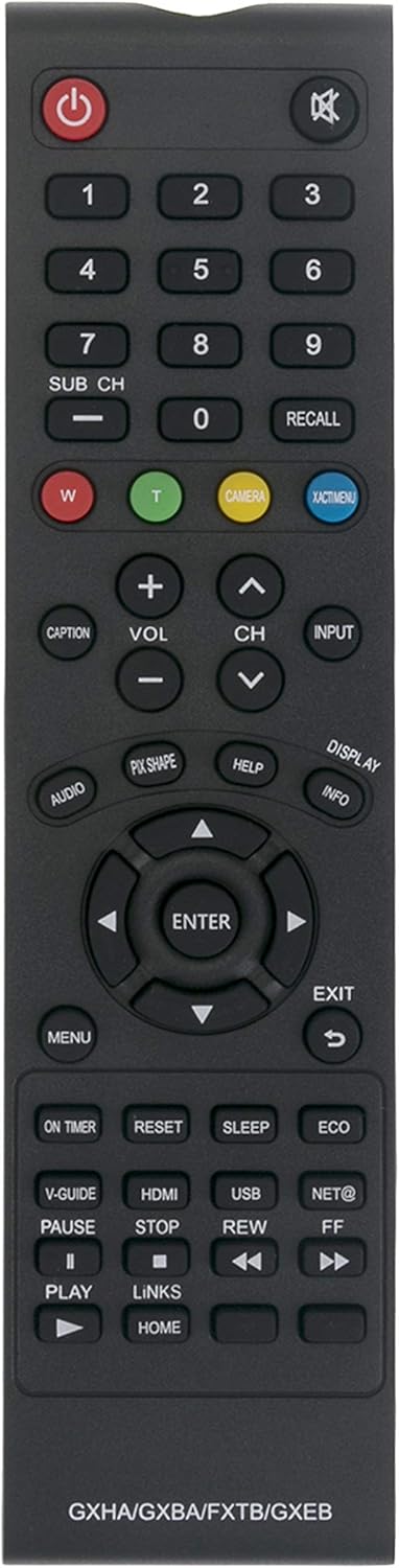 GXHA GXBA FXTB GXEB Replaced Remote fit for Sanyo TV FVD5833 DP50843 DP58D33 DS24425 DS27225 DS27425 DS32225 VM2751 AVM2751S CLT-1554 CLT2054 DS19...